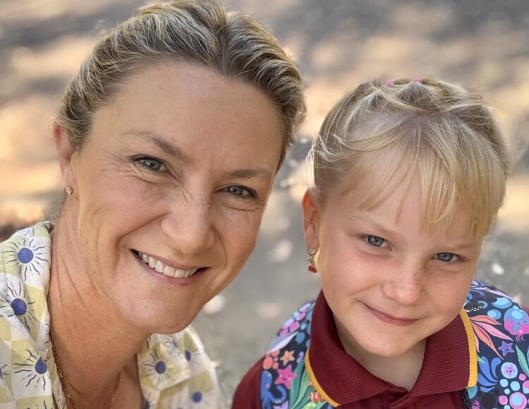 Genevieve with her young inventor daughter Asha Daisy Hodgson who won the trip to Austria. Image: MED-EL.