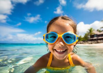 Children with grommets who swam in the ocean or lakes had more than three times the odds of ear discharge than those who swam in treated pools. Image: Julia/stock.adobe.com.