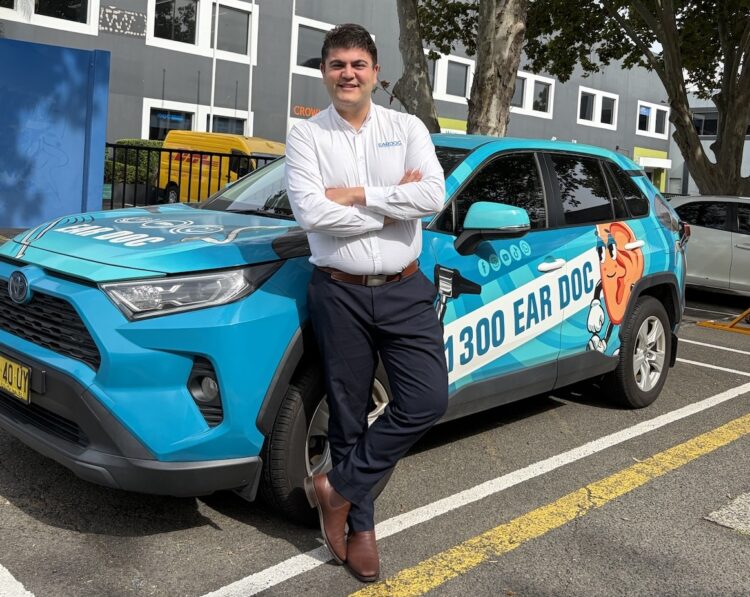 Sydney audiologist Mo Helou has treated more than 5,000 patients or 10,000 ears in just over three years of his mobile earwax service. Image: Mo Helou.