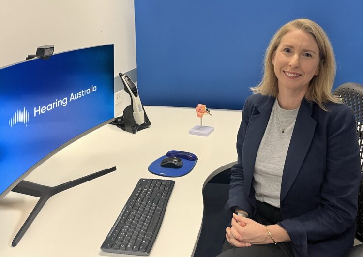 Audiologist Simone Punch, who is Hearing Australia clinical leader for paediatrics, has worked at the organisation for 23 years and loves it. Image: Hearing Australia.