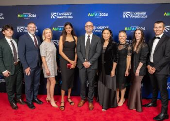The GN Hearing ANZ team, which was a finalist in the Innovation in Health Technology award, is pictured at the Brisbane gala presentation. Image: Prime Creative Media.